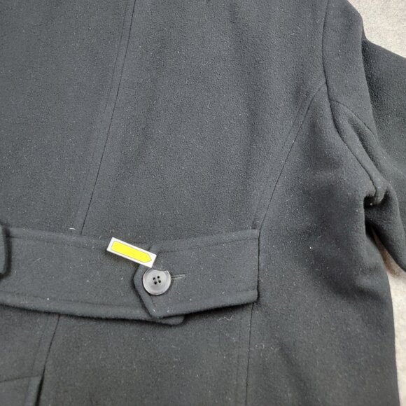 Calvin Klein Coat Womens 1X Black Pea Coat Wool Nylon Cashmere Blend - Picture 13 of 16